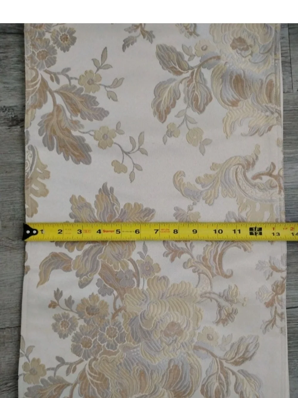 WATERFORD DECORATIVE TABLE RUNNER 13.5 X 71 Inches Long With Tassels